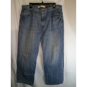 Levi's 559 Relaxed Straight Leg Jeans Light Wash Denim Mens Size 38x29 (Altered)